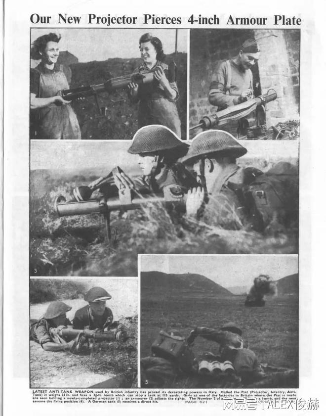 二战英军反坦克神器：弹簧为动力11公斤装药能打90米坦克(图6)