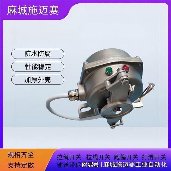 不锈钢拉绳开关(带指示灯)SH-BLK-2-2复位手臂的运动次数提升(图1)