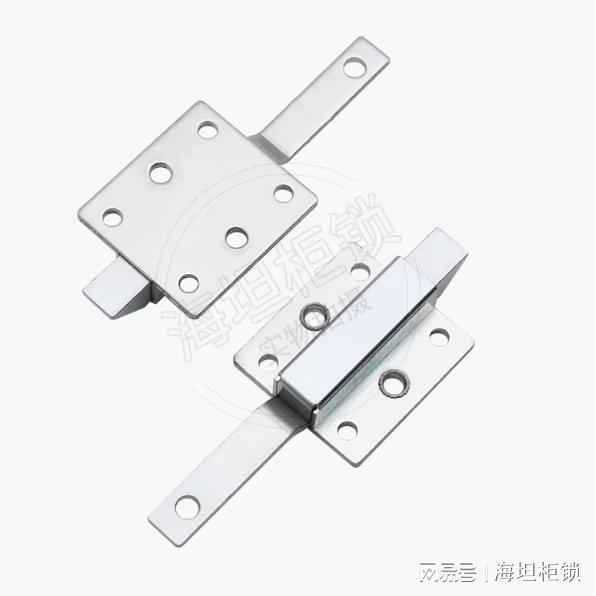 自动关闭明插销锁弹簧伸缩式撞击锁明插销(图1)