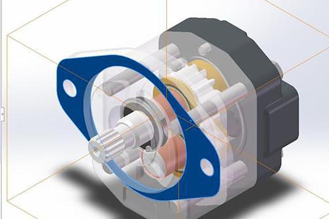 基于动网格技术的小流量航空齿轮泵径向与轴向间隙泄漏机理研究(图2)