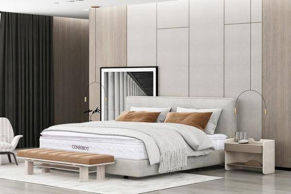 比乳胶垫透气比弹簧垫更温柔康姿百德豪华款磁性床垫藏满爱细节(图3)